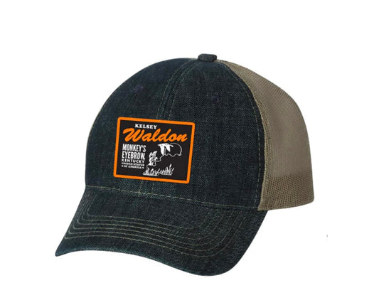 Monkey's Eyebrow Denim Trucker Hat