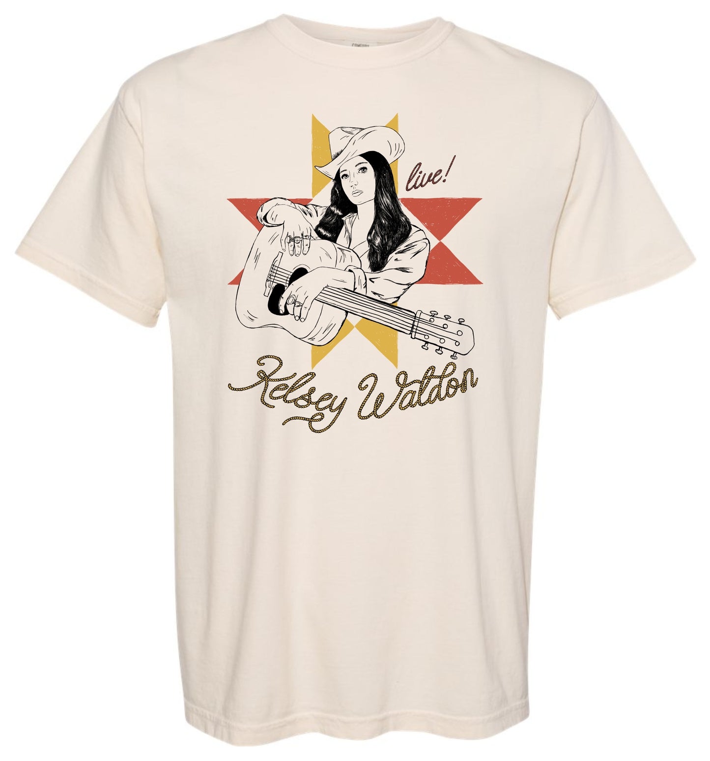 Ivory Quilt Design Tee